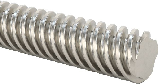 Ultra Hassas Kurşun Vida, Hızlı Hareket, 1/4"-16 Diş Boyutu, 6 Fit Uzunluk