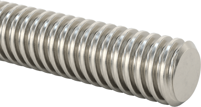 Ultra Hassas Kurşun Vida, Hızlı Hareket, 1/4"-20 Diş Boyutu, 6 Fit Uzunluk