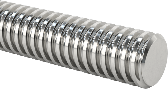 Ultra Hassas Kurşun Vida, 1/4"-20 Diş Boyutu, 6 Fit Uzunluk