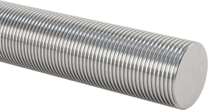 Ultra Hassas Kurşun Vida, 3/8"-40 Diş Boyutu, 6 Fit Uzunluk