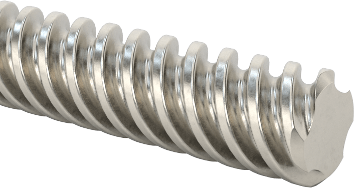 Ultra Hassas Kurşun Vida, Hızlı Hareket, 3/8"-8 Diş Boyutu, 6 Fit Uzunluk
