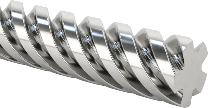 Ultra Hassas Kurşun Vida, Hızlı Hareket, 3/8"-5 Diş Boyutu, 6 Fit Uzunluk