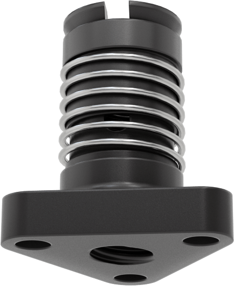 Hızlı Hareketli Ultra Hassas Kılavuz Vida için Yaylı 1/4"-20 Dişli Somun