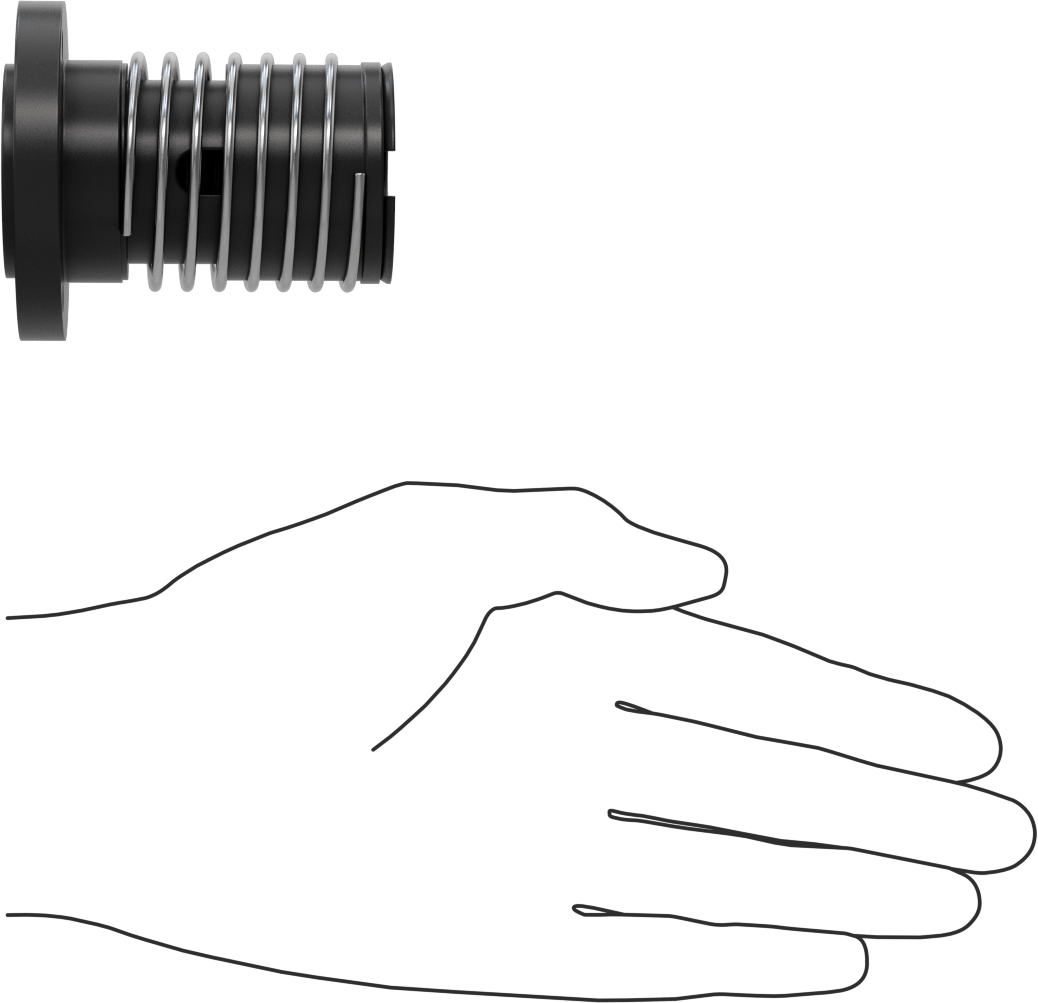 Ultra Hassas Kılavuz Vidayı için Yaylı 3/4"-10 Dişli Boyutlu Flanş Somunu