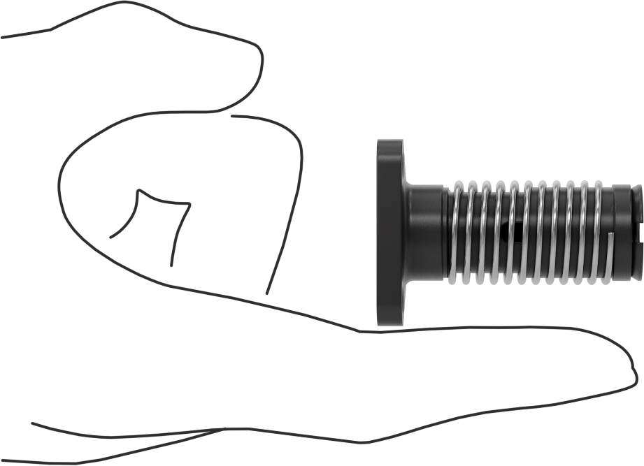 3/8"-20 Diş Boyutu Ultra Hassas Kılavuz Vidayı için Yaylı Flanş Somunu