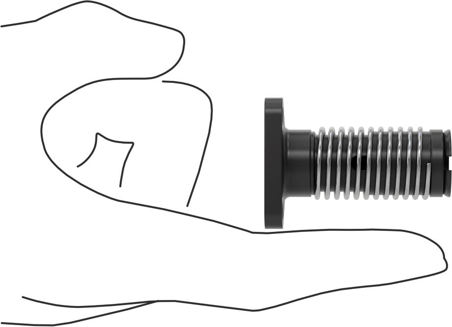 3/8"-40 Diş Boyutu Ultra Hassas Kılavuz Vida için Yaylı Flanş Somunu