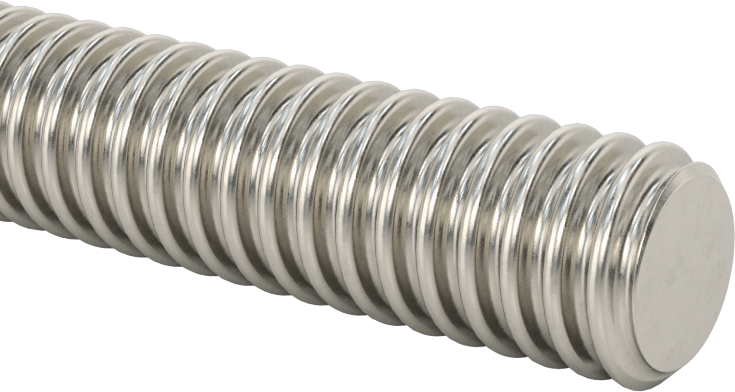 Ultra Hassas Kurşun Vida, 1/2"-10 Diş Boyutu, 6 Fit Uzunluk
