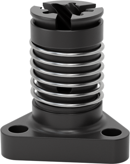 Hızlı Hareketli Ultra Hassas Kılavuz Vida için Yaylı 1/4"-8 Dişli Somun