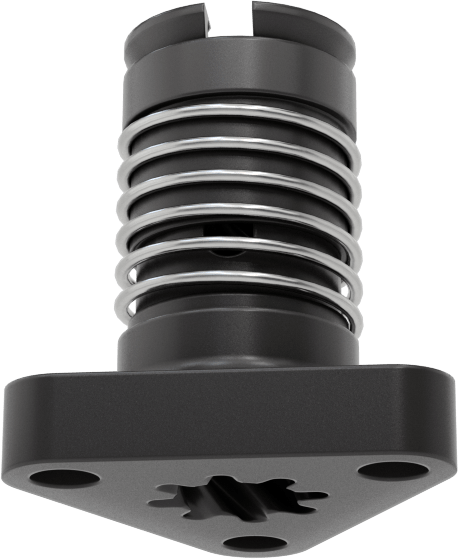 Hızlı Hareketli Ultra Hassas Kılavuz Vida için Yaylı 1/4"-8 Dişli Somun