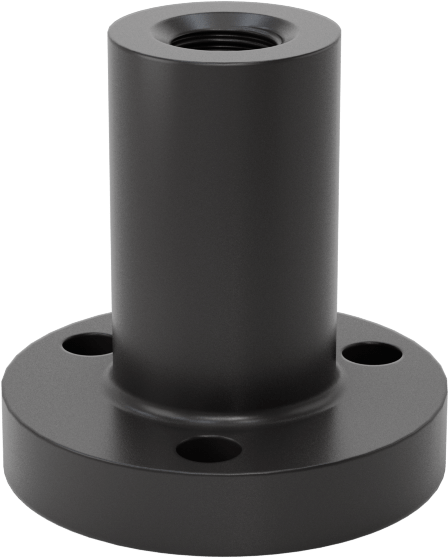 Ultra Hassas Kılavuz Vida için 1/4"-40 Dişli Flanşlı Somun
