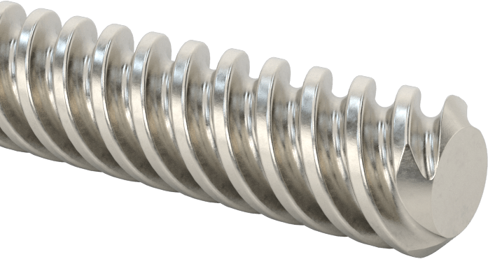Ultra Hassas Kurşun Vida, 3/8"-8 Diş Boyutu, 3 Fit Uzunluk, 4 Diş Başlangıcı