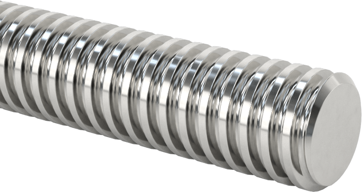 Ultra Hassas Kurşun Vida, 1/2"-10 Diş Boyutu, 3 Fit Uzunluk