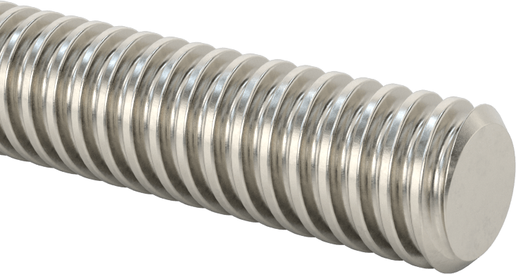 Ultra Hassas Kurşun Vida, 1/2"-10 Diş Boyutu, 3 Fit Uzunluk, 2 Diş Başlangıcı