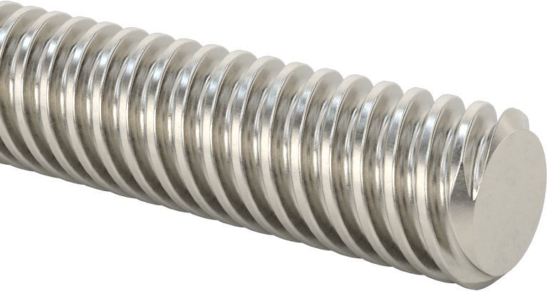 Ultra Hassas Kurşun Vida, 5/8"-8 Diş Boyutu, 3 Fit Uzunluk, 4 Diş Başlangıcı