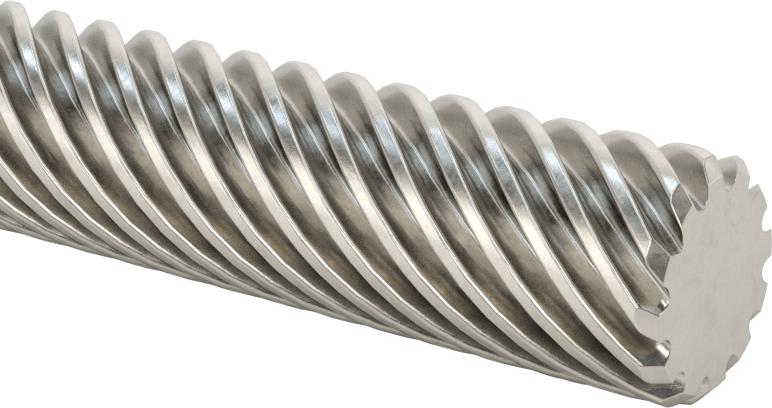 Ultra Hassas Kurşun Vida, 5/8"-6 Diş Boyutu, 3 Fit Uzunluk, 12 Diş Başlangıcı