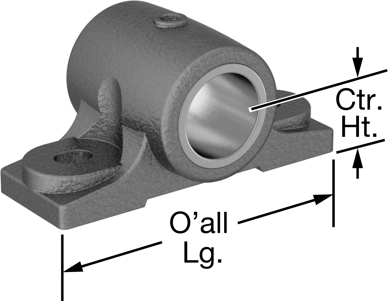 Montajlı Kovanlı Rulman, 1-1/2" Mil Çapı için