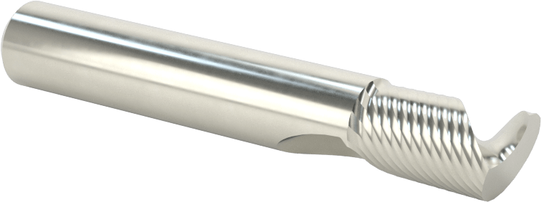 Kaplamasız Karbür Spiral Freze Ucu, Plastik için, Yukarıdan Çıkarma, 3/8" Kesme Çapı, 2-1/2" Toplam Uzunluk