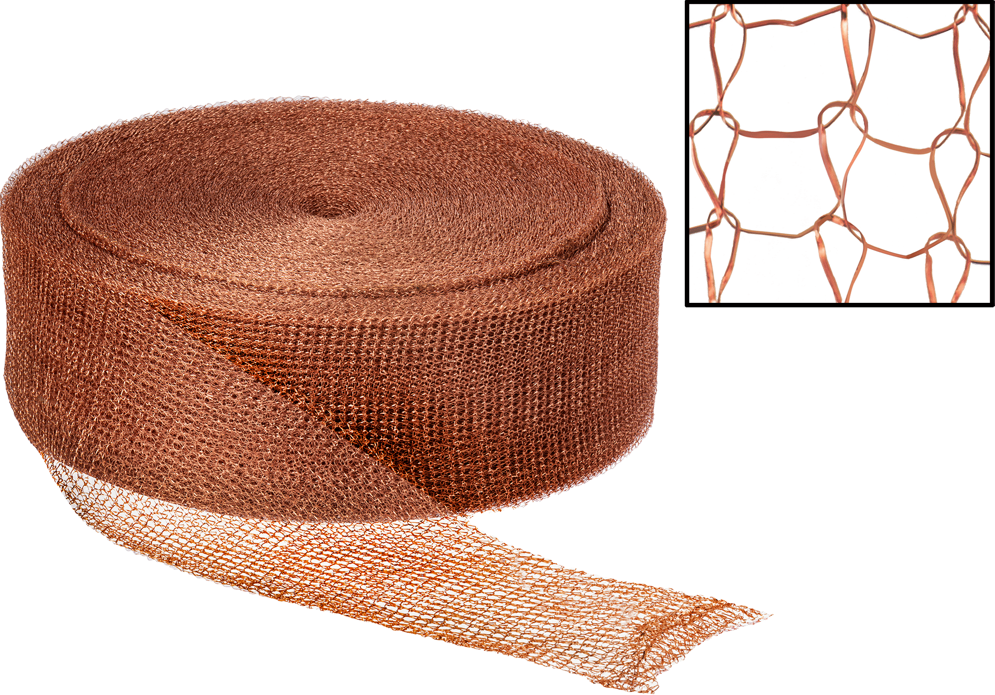 Aşındırıcı Yün, Bakır, Ters Çevrilebilir, Orta/Kaba, 5" Genişlik, 400 fit Uzunluk