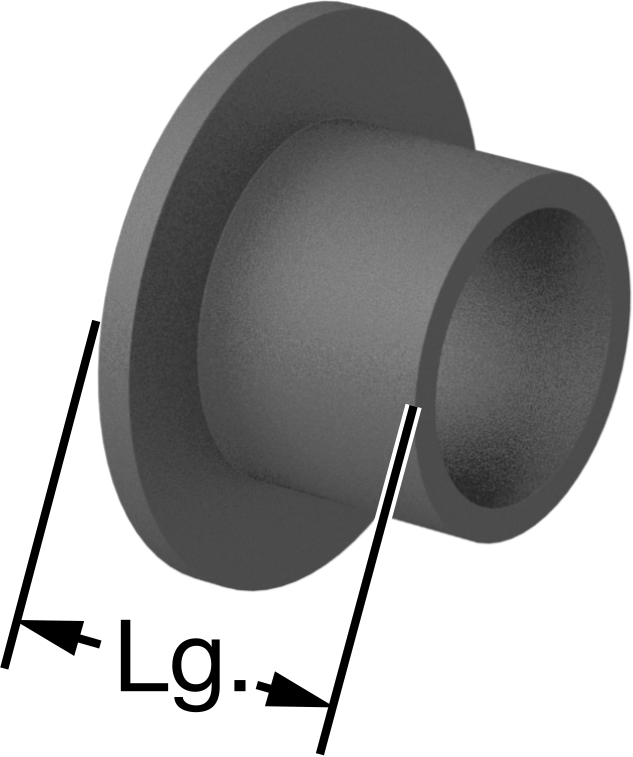 Neme Dayanıklı Kuru Çalışan Rulon LR Kovanlı Rulman, Flanşlı, 1/4“ Mil Çapı ve 5/16” Muhafaza İç Çapı için, 1/4" Uzunluk