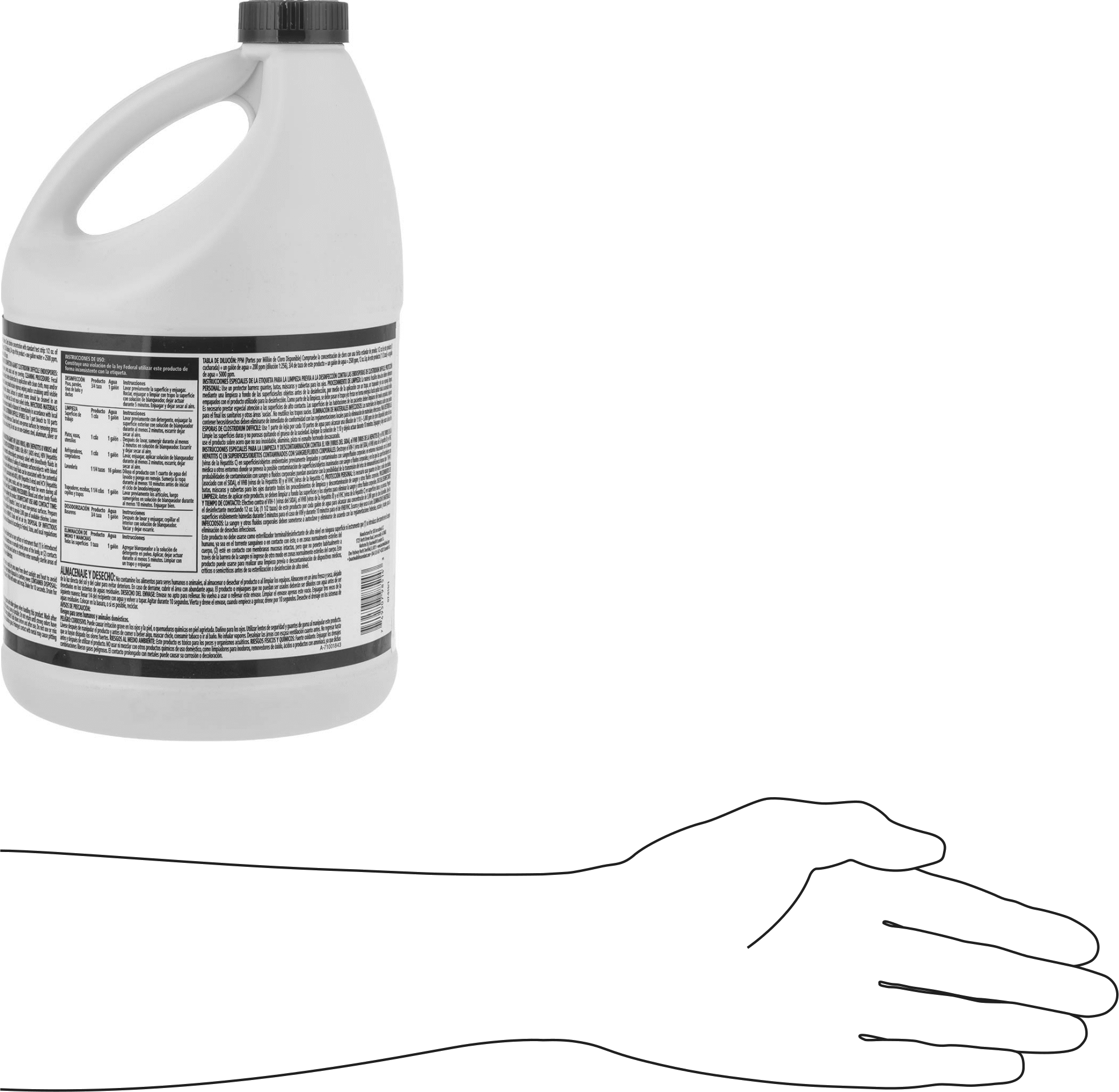 Çamaşır Suyu, %6 Konsantrasyon, 128 FL. oz. Sürahi