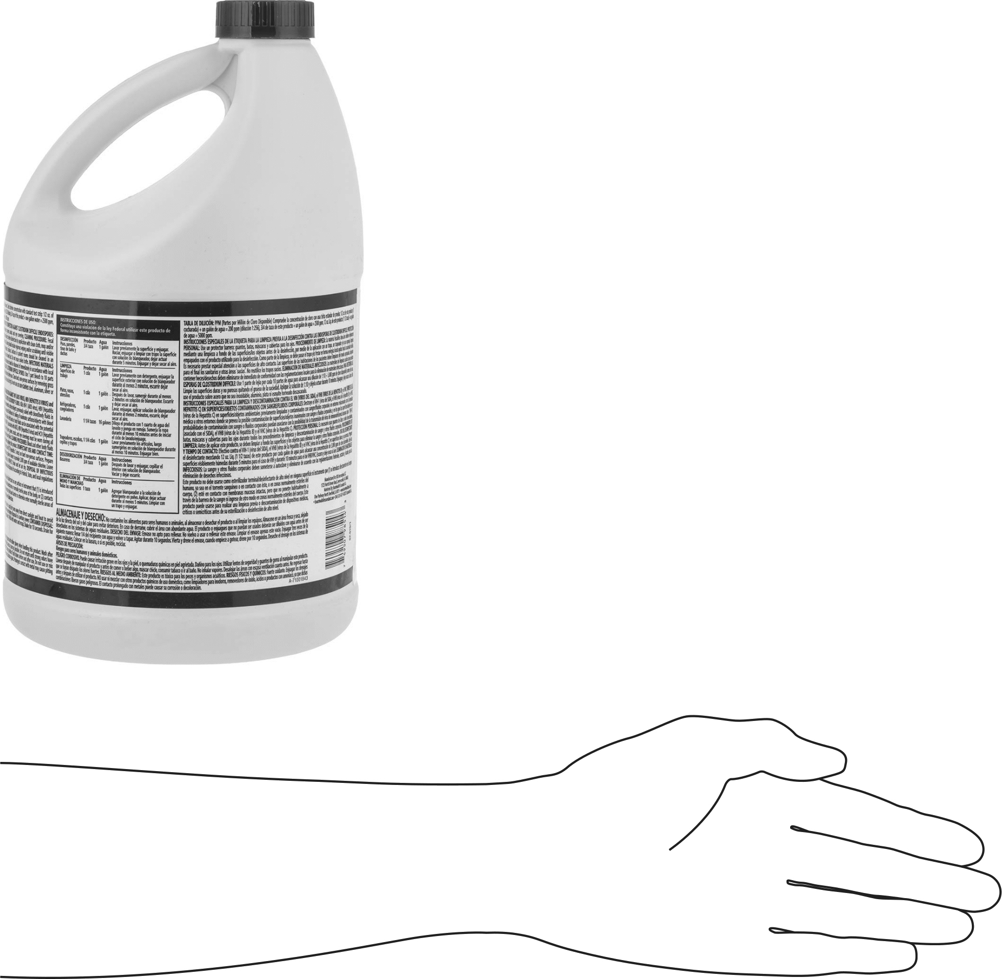 Çamaşır Suyu, %6 Konsantrasyon, 128 FL. oz. Sürahi
