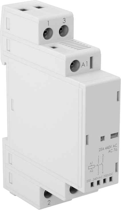 DIN Rayı Montajlı Dokunmaya Dayanıklı Vidalı Terminal Rölesi, DPST-NO, 6 Terminal, 120 V AC/DC Girişli Röle