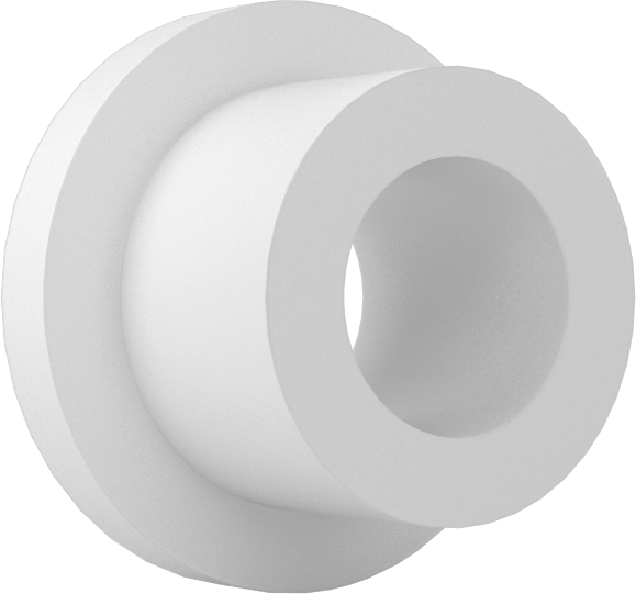 Gıda ve İçecek Sektörü için Kuru Çalışan Kovanlı Rulman, Flanş, Rulon, 3/16“ Mil ve 5/16” Yuva İç Çapı için, 1/4" Uzunluk