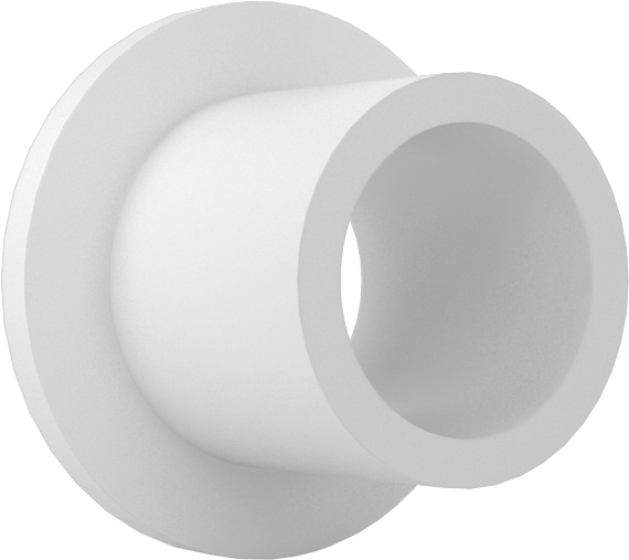 Gıda ve İçecek Sektörü için Kuru Çalışan Kovanlı Rulman, Flanşlı, Rulon, 3/16“ Mil ve 1/4” Muhafaza İç Çapı için, 1/4" Uzunluk