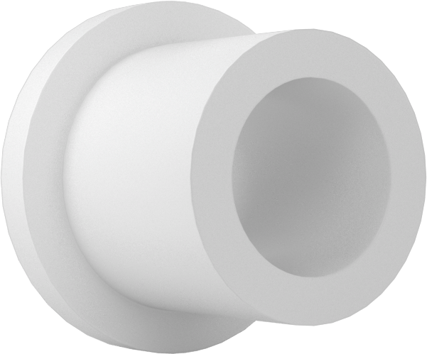 Gıda ve İçecek Sektörü için Kuru Çalışan Kovanlı Rulman, Flanşlı, Rulon, 1/4“ Mil ve 3/8” Muhafaza İç Çapı için, 3/8" Uzunluk