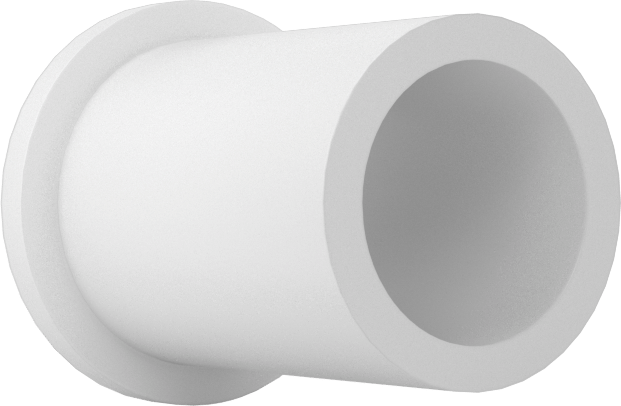 Gıda ve İçecek Sektörü için Kuru Çalışan Kovanlı Rulman, Flanşlı, Rulon, 3/8“ Mil ve 1/2” Muhafaza İç Çapı için, 3/4" Uzunluk