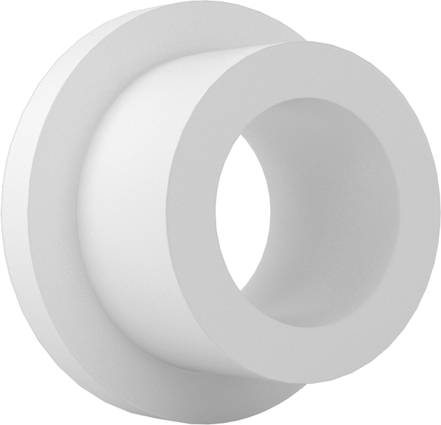 Gıda ve İçecek Sektörü için Kuru Çalışan Kovanlı Rulman, Flanşlı, Rulon, 1/2“ Mil ve 3/4” Muhafaza İç Çapı için, 1/2" Uzunluk
