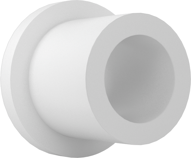 Gıda ve İçecek Sektörü için Kuru Çalışan Kovanlı Rulman, Flanşlı, Rulon, 1/2“ Mil ve 3/4” Muhafaza İç Çapı için, 3/4" Uzunluk