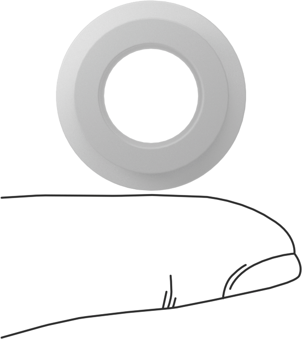 Gıda ve İçecek Sektörü için Kuru Çalışan Kovanlı Rulman, Flanşlı, Rulon, 1/2“ Mil ve 3/4” Muhafaza İç Çapı için, 3/4" Uzunluk
