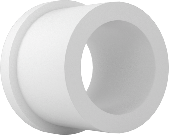 Gıda ve İçecek Sektörü için Kuru Çalışan Kovanlı Rulman, Flanşlı, Rulon, 5/8“ Mil ve 7/8” Muhafaza İç Çapı için, 3/4" Uzunluk