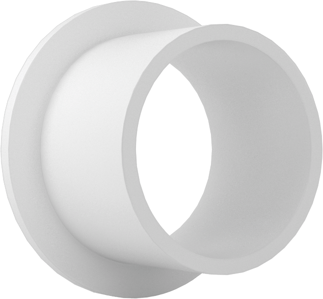 Gıda ve İçecek Sektörü için Kuru Çalışan Kovanlı Rulman, Flanş, Rulon, 5/8“ Mil ve 23/32” Muhafaza İç Çapı için, 1/2" Uzunluk