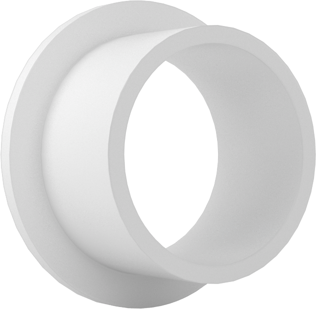 Gıda ve İçecek Sektörü için Kuru Çalışan Kovanlı Rulman, Flanşlı, Rulon, 3/4“ Mil ve 7/8” Muhafaza İç Çapı için, 1/2" Uzunluk