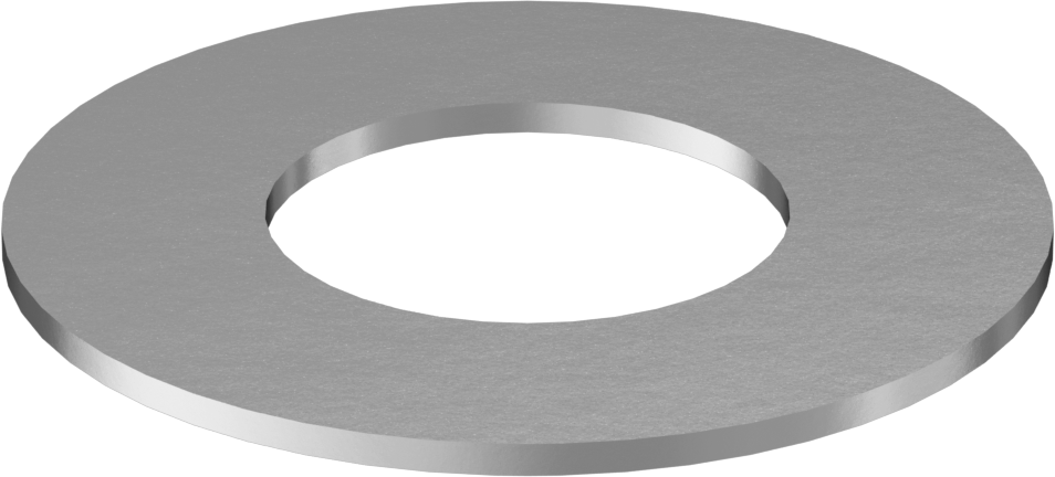 Geniş Jantlı Şimler, 316 Paslanmaz Çelik, 0,048" Kalınlık, 3/4" ID, 1-1/2" OD