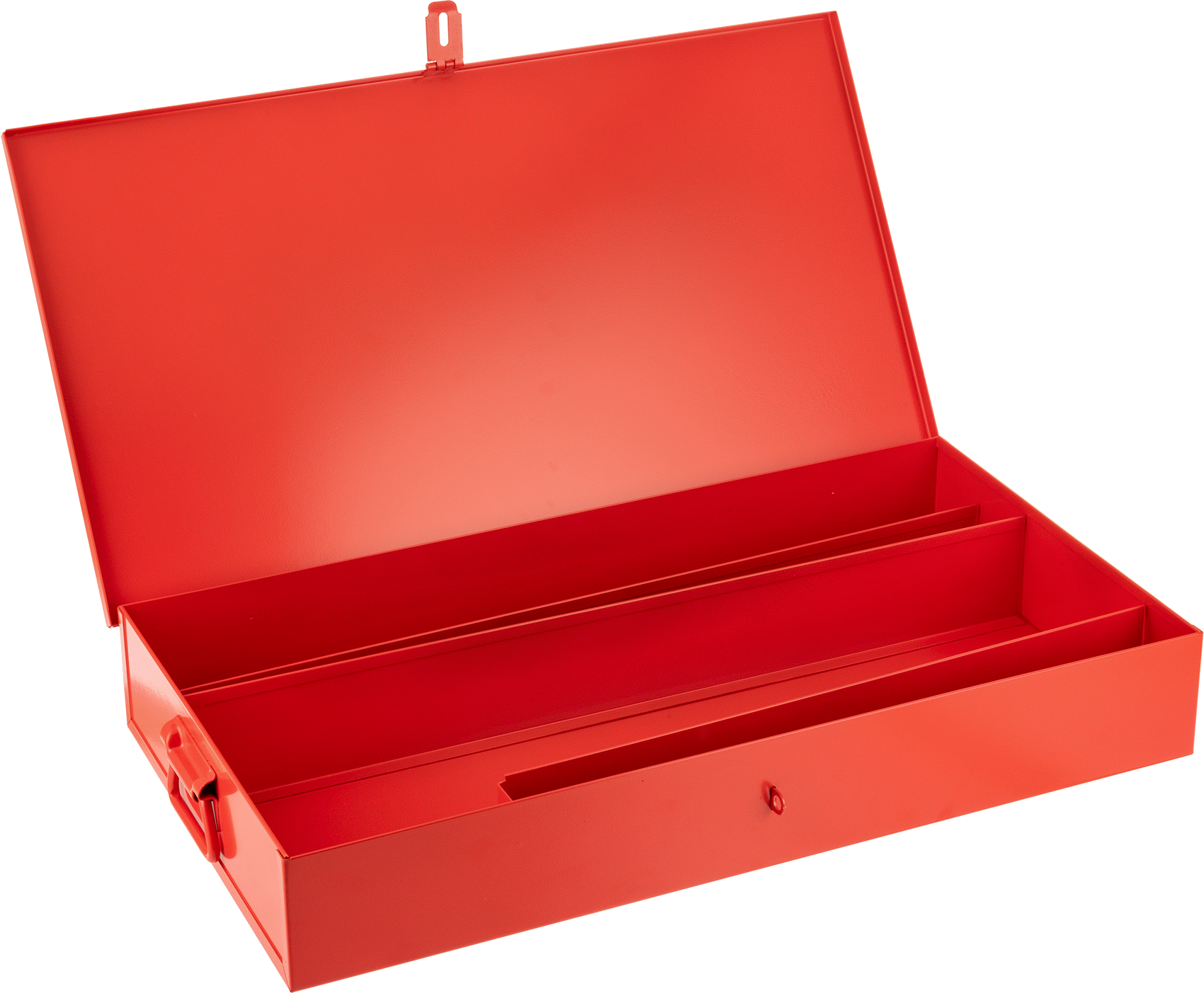 Toz Boyalı Çelik Saklama Kutusu, 26-3/4" Genişlik, 15-1/4" Derinlik, 5-1/2" Yükseklik