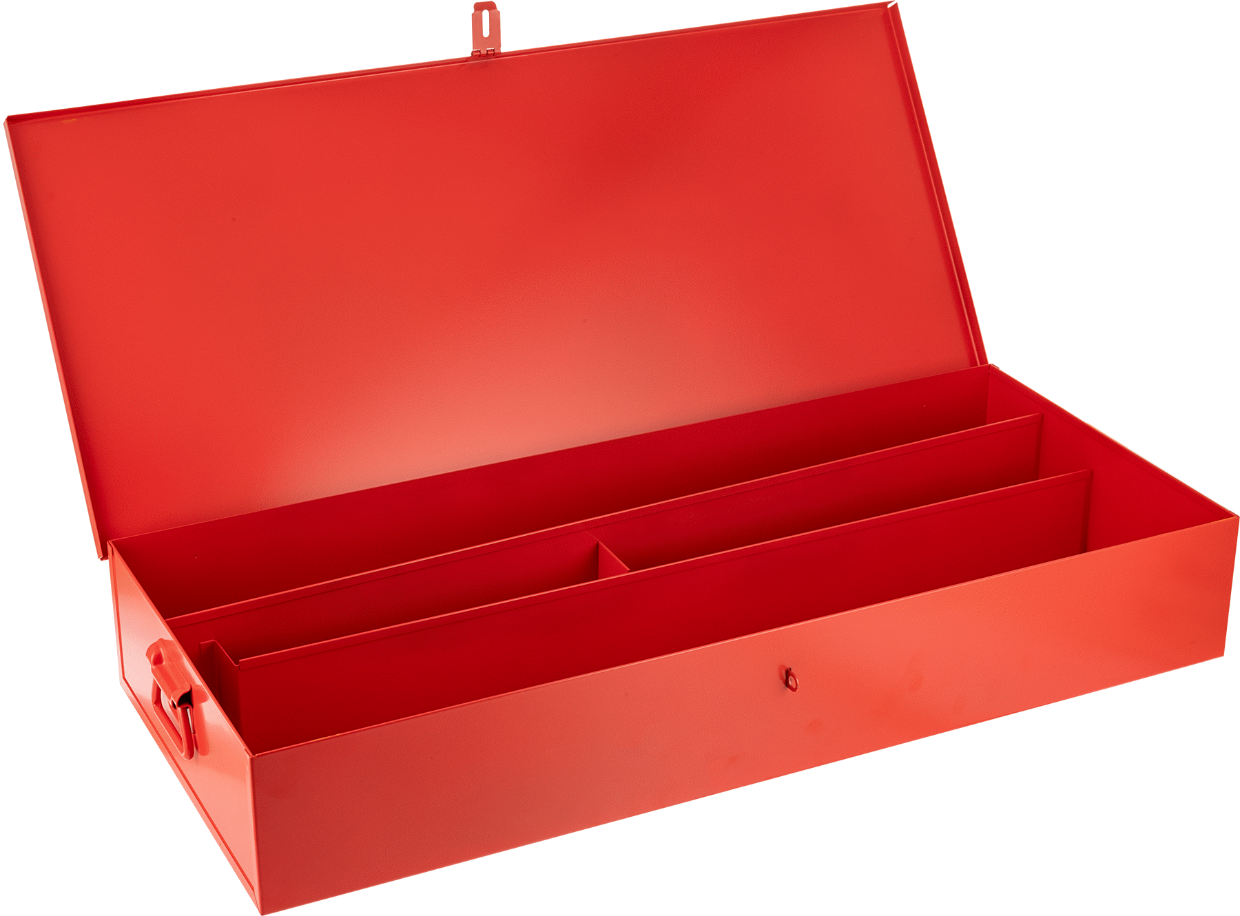 Toz Boyalı Çelik Saklama Kutusu, 35-3/8" Genişlik, 15-3/16" Derinlik, 5-1/2" Yükseklik