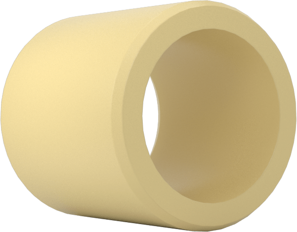 Ultra Düşük Sürtünmeli Kuru Çalışan Kovanlı Rulman, Plastik Karışım, 3/16" Mil Çapı için, 1/4" Uzunluk