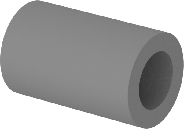Ultra Düşük Sürtünmeli Kuru Çalışan Kovanlı Rulman, Rulon J, 3/16“ Mil Çapı ve 5/16” Muhafaza İç Çapı için, 1/2" Uzunluk