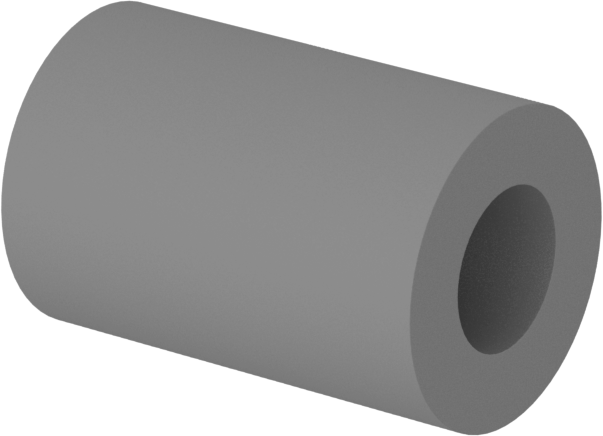Ultra Düşük Sürtünmeli Kuru Çalışan Kovanlı Rulman, Rulon J, 1/8“ Mil Çapı ve 1/4” Muhafaza İç Çapı için, 3/8" Uzunluk