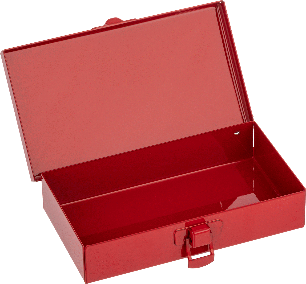 Toz Boyalı Çelik Saklama Kutusu, 6-1/4" Genişlik, 3-1/2" Derinlik, 1-1/4" Yükseklik