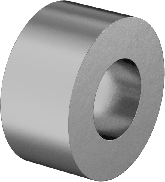 Yüksek Mukavemetli 932 Yatak Bronzu Kovanlı Rulman, 1/8“ Mil Çapı ve 1/4” Muhafaza İç Çapı için, 1/8" Uzunluk