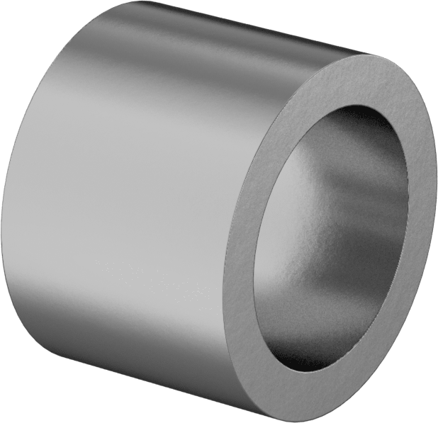 Yüksek Mukavemetli 932 Yatak Bronzu Kovanlı Rulman, 1/2“ Mil Çapı ve 11/16” Muhafaza İç Çapı için, 1/2" Uzunluk