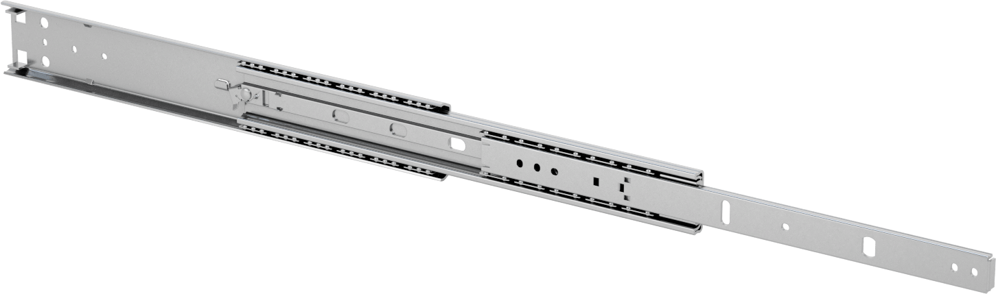Kilitli Açık Çekmece Kılavuzları, 14" Kapalı Uzunluk