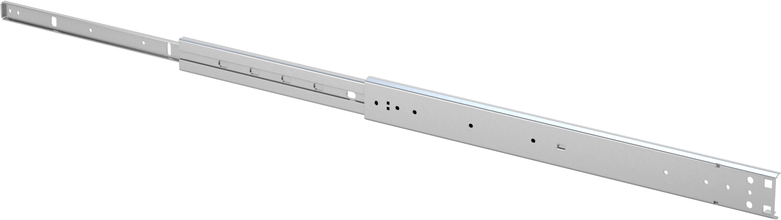 Kilitli Açık Çekmece Kılavuzları, 20" Kapalı Uzunluk