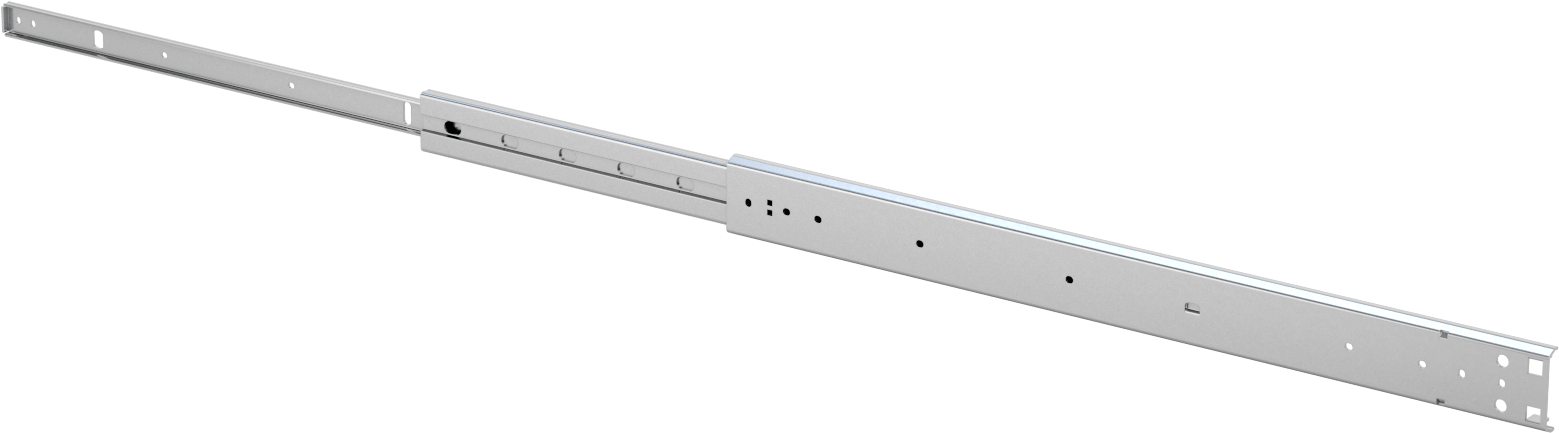 Kilitli Açık Çekmece Kılavuzları, 22" Kapalı Uzunluk