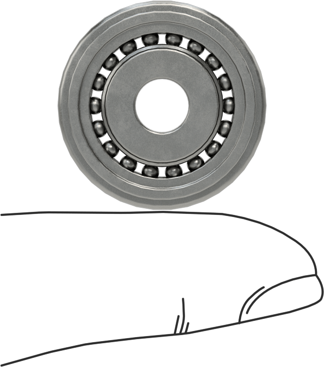 Çelik Bilyalı Rulman, Flanşlı, Açık, 1/4“ Şaft Çapı ve 7/8” Gövde İç Çapı için