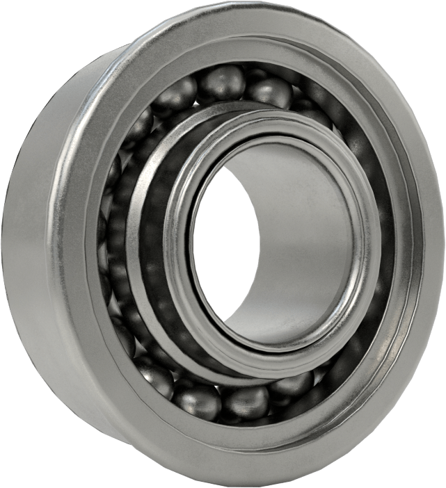 Çelik Bilyalı Rulman, Flanşlı, Açık, 1/2“ Mil Çapı ve 1-1/8” Muhafaza İç Çapı için